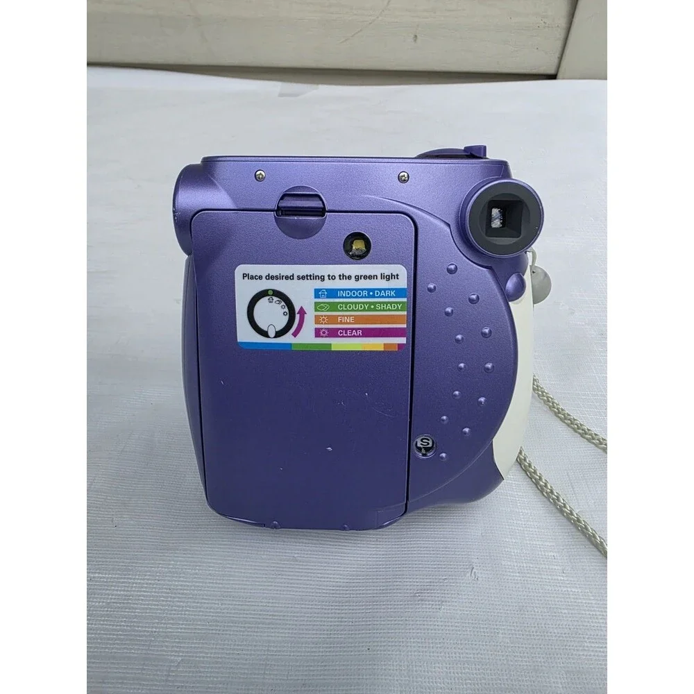 Polaroid 300 Instant Film Camera Purple & White TESTED & WORKING
